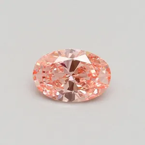 0.5ct OVAL Fancy Intense Pink VS2 Coloured Lab diamond