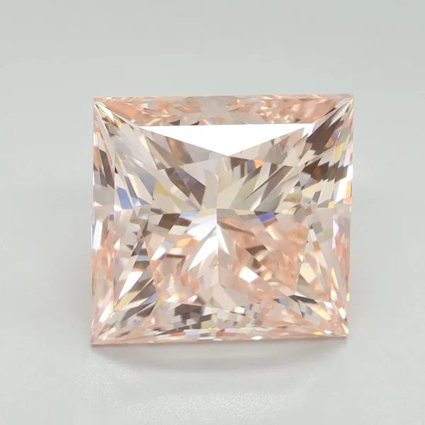 5.07ct PRINCESS Fancy Intense Pink VVS2 Coloured Lab diamond