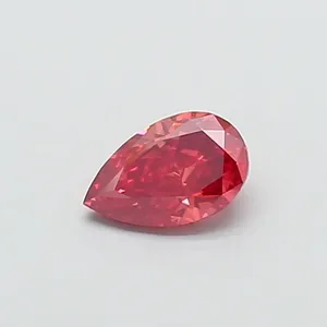 0.77ct PEAR Fancy Vivid Pink VS2 Coloured Lab diamond