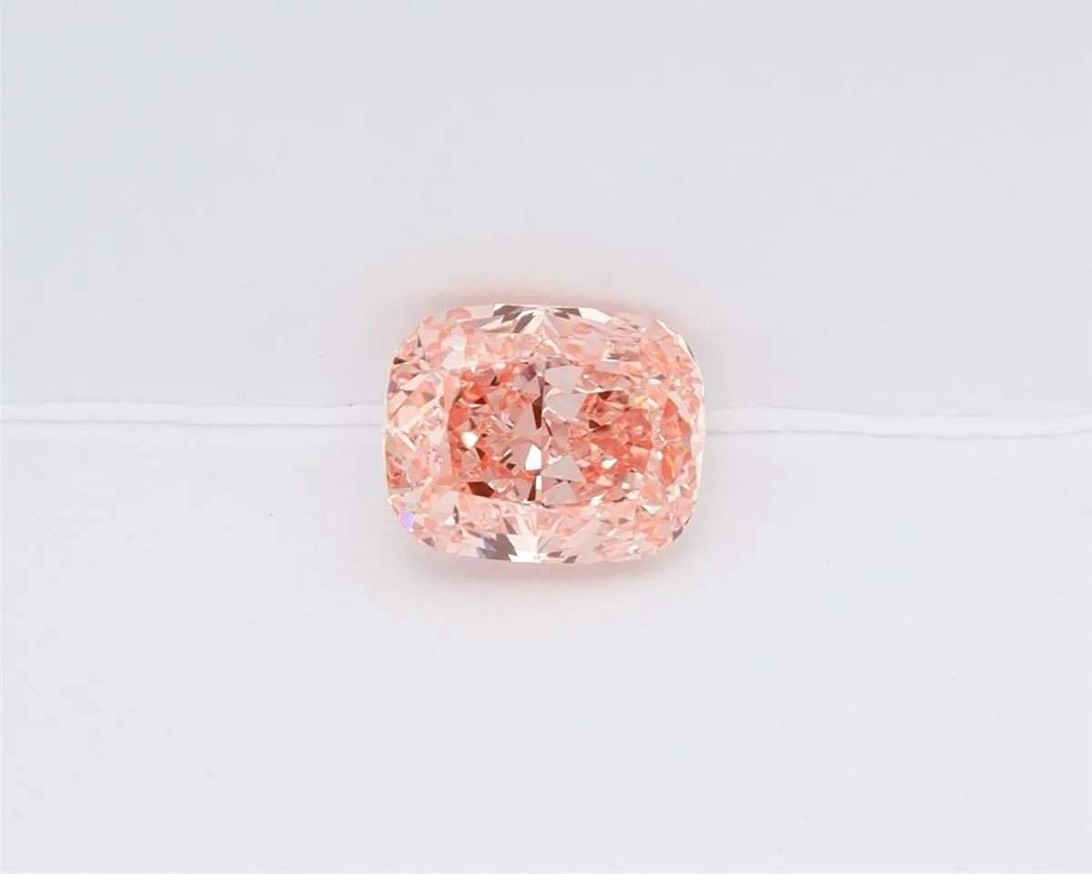 1.02ct CUSHION Fancy Vivid Pink VVS2 Coloured Lab diamond