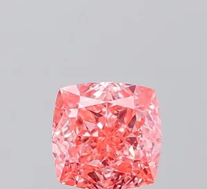 1.04ct CUSHION Fancy Vivid Pink VVS2 Coloured Lab diamond