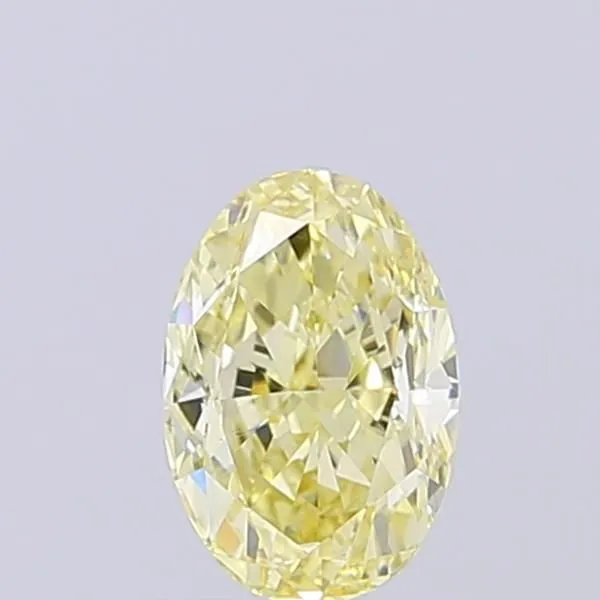 1.01ct OVAL Fancy Light Yellow VS1 Coloured Lab diamond