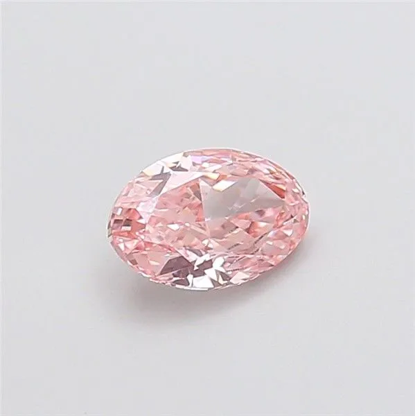 1.08ct OVAL Fancy Vivid Pink VS1 Coloured Lab diamond