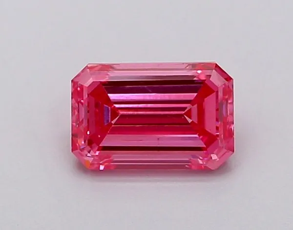1.01ct EMERALD Fancy Vivid Pink VS1 Coloured Lab diamond