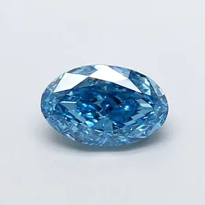 1.01ct OVAL Fancy Vivid Blue VS1 Coloured Lab diamond