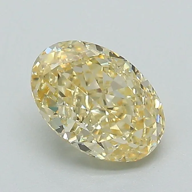 1.04ct OVAL Fancy Intense Yellow VVS2 Coloured Lab diamond