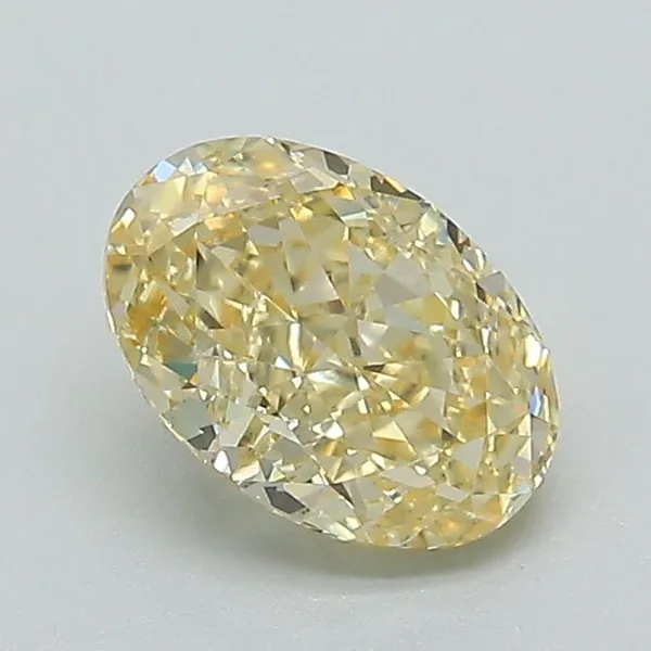 1.04ct OVAL Fancy Intense Yellow VVS2 Coloured Lab diamond