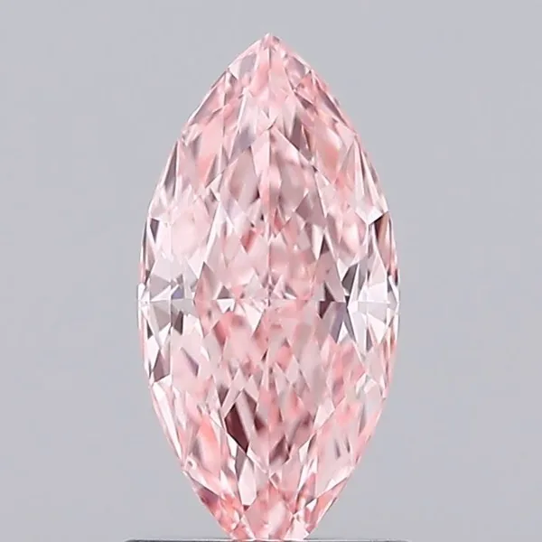1.14ct MARQUISE Fancy Vivid Pink VVS2 Coloured Lab diamond
