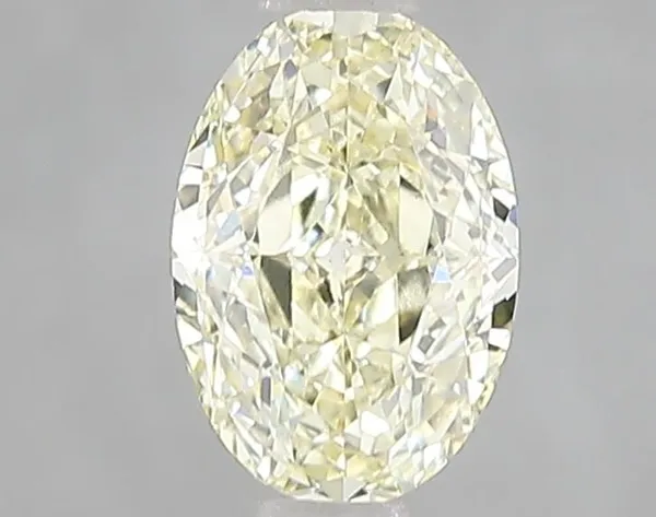 1.11ct OVAL Fancy Yellow VS1 Coloured Lab diamond