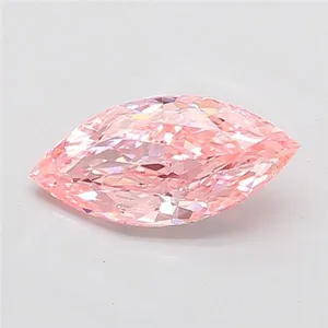 2.66ct MARQUISE Fancy Intense Pink VVS2 Coloured Lab diamond
