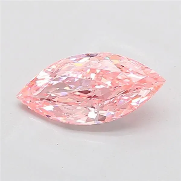 2.66ct MARQUISE Fancy Intense Pink VVS2 Coloured Lab diamond