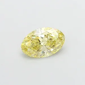 1.05ct OVAL Fancy Yellow VS1 Coloured Lab diamond
