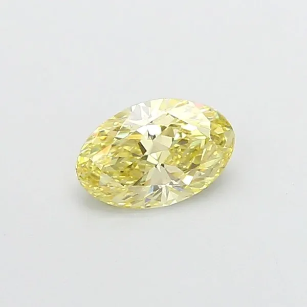 1.05ct OVAL Fancy Yellow VS1 Coloured Lab diamond