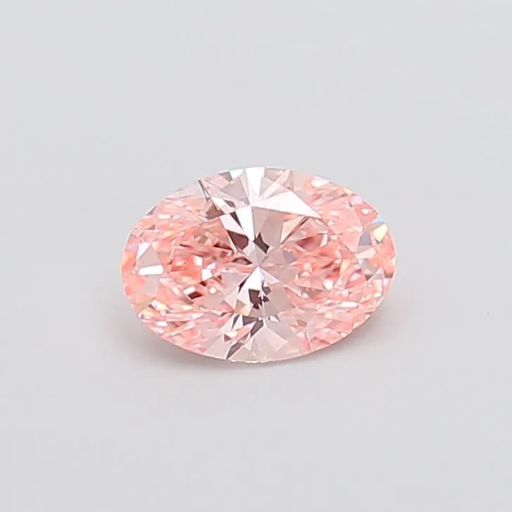 1.08ct OVAL Fancy Vivid Pink VS1 Coloured Lab diamond