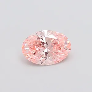 1.08ct OVAL Fancy Vivid Pink VS1 Coloured Lab diamond