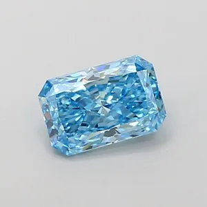 1.1ct RADIANT Fancy Vivid Blue VS1 Coloured Lab diamond