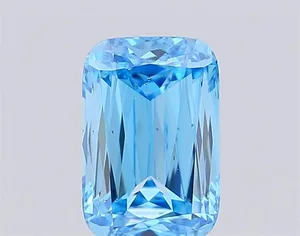 1.03ct CUSHION Fancy Vivid Blue VS2 Coloured Lab diamond