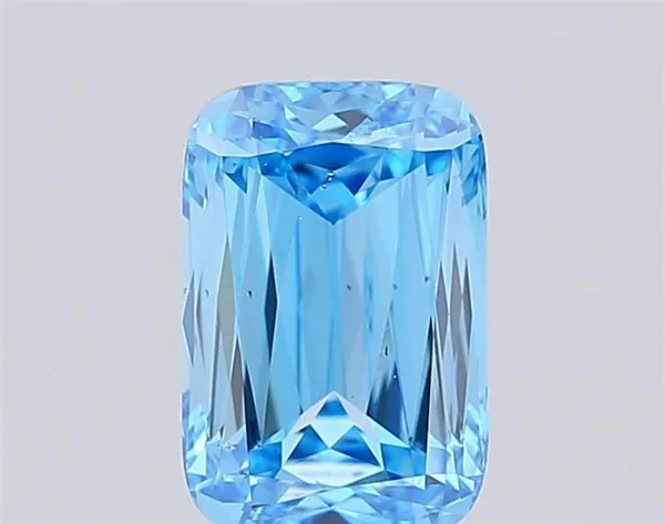 1.03ct CUSHION Fancy Vivid Blue VS2 Coloured Lab diamond