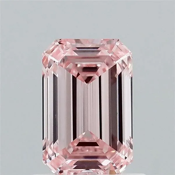 1.03ct EMERALD Fancy Intense Pink VVS2 Coloured Lab diamond
