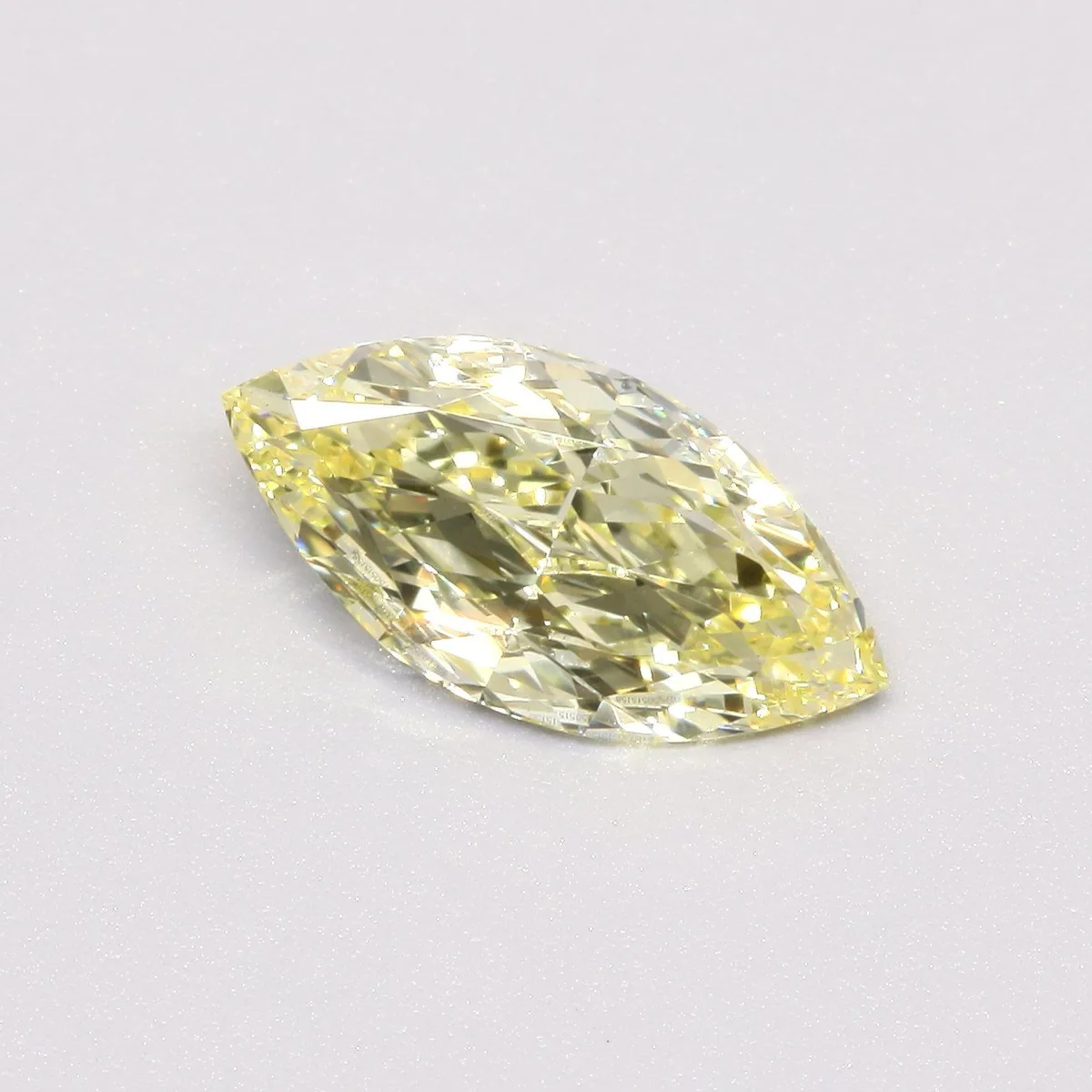 1.00ct MARQUISE Fancy Yellow VS1 Coloured Lab diamond