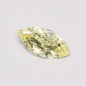 1ct MARQUISE Fancy Yellow VS1 Coloured Lab diamond