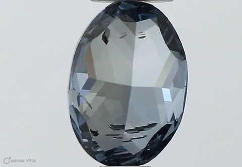 0.51ct OVAL Fancy Vivid Blue I1 Coloured Lab diamond