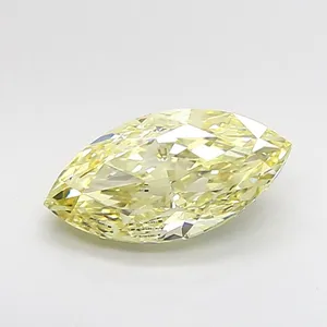 1.5ct MARQUISE Fancy Light Yellow VS1 Coloured Lab diamond