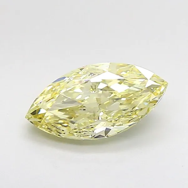 1.5ct MARQUISE Fancy Light Yellow VS1 Coloured Lab diamond