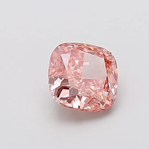 1.05ct CUSHION Fancy Intense Brownish Pink VVS2 Coloured Lab diamond