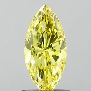0.51ct RADIANT Fancy Vivid Yellow VS1 Coloured Lab diamond