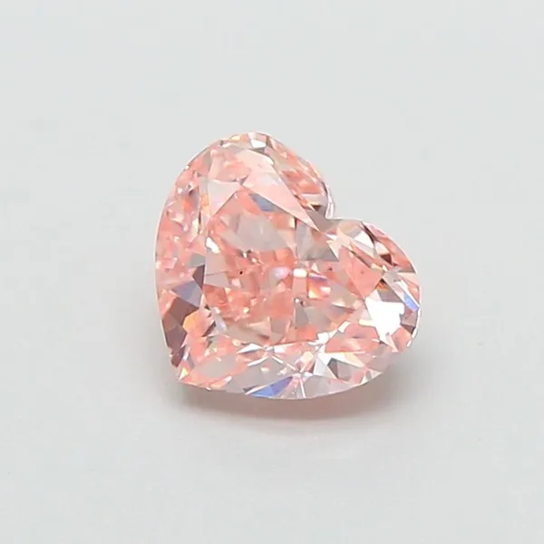 1ct HEART Fancy Intense Pink VS1 Coloured Lab diamond
