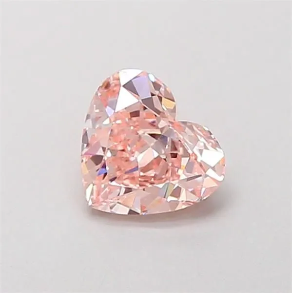 1.1ct HEART Fancy Pink VS1 Coloured Lab diamond