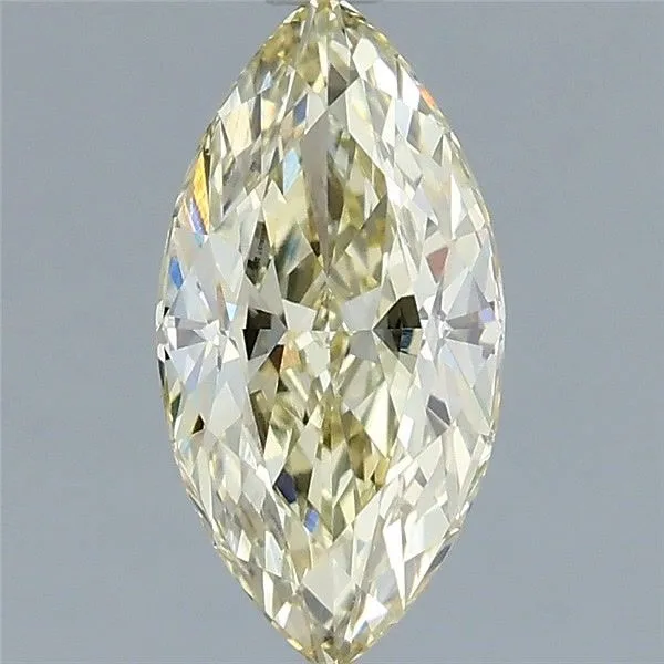 1.6ct MARQUISE Fancy Yellow VS1 Coloured Lab diamond