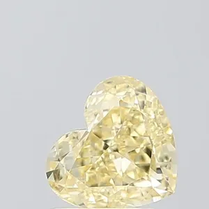1.04ct HEART Fancy Intense Yellow VVS2 Coloured Lab diamond