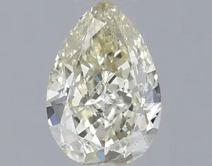 0.51ct PEAR Fancy Light Yellow SI1 Coloured Lab diamond