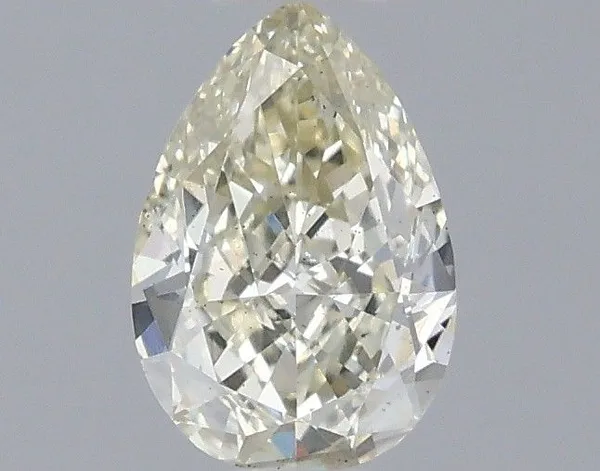 0.51ct PEAR Fancy Light Yellow SI1 Coloured Lab diamond
