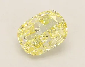 1.04ct CUSHION Fancy Yellow VVS2 Coloured Lab diamond