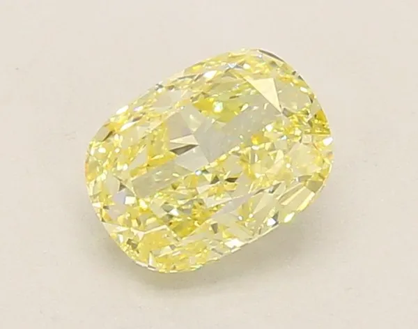 1.04ct CUSHION Fancy Yellow VVS2 Coloured Lab diamond