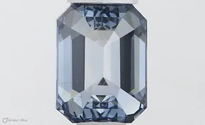 0.53ct EMERALD Fancy Vivid Blue VS2 Coloured Lab diamond