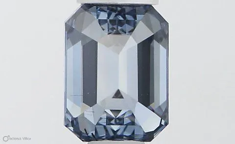 0.53ct EMERALD Fancy Vivid Blue VS2 Coloured Lab diamond