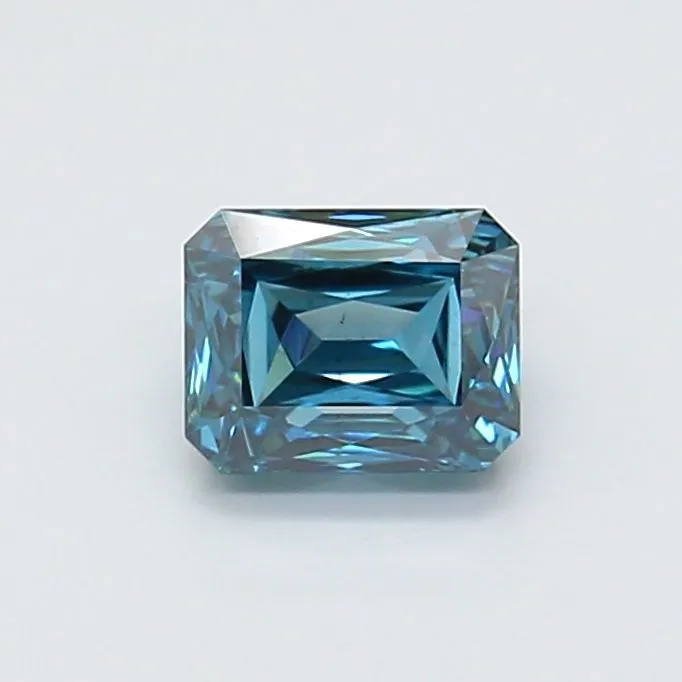 1.49ct RADIANT Fancy Vivid Blue VS2 Coloured Lab diamond