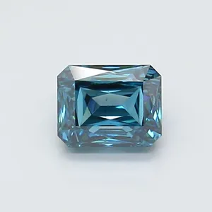 1.49ct RADIANT Fancy Vivid Blue VS2 Coloured Lab diamond