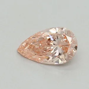 0.41ct PEAR Fancy Vivid Pink VS1 Coloured Lab diamond