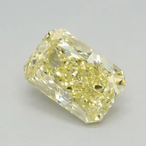 0.85ct RADIANT Fancy Vivid Yellow VS1 Coloured Lab diamond