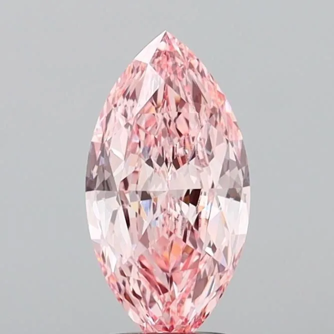 2.11ct MARQUISE Fancy Vivid Pink VVS2 Coloured Lab diamond