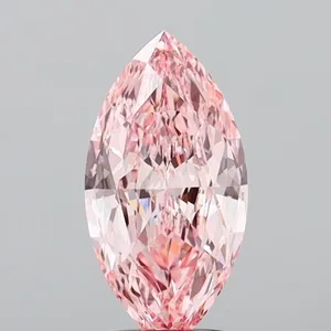 2.11ct MARQUISE Fancy Vivid Pink VVS2 Coloured Lab diamond
