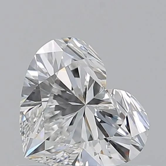 0.74ct HEART F VVS2 Natural diamond