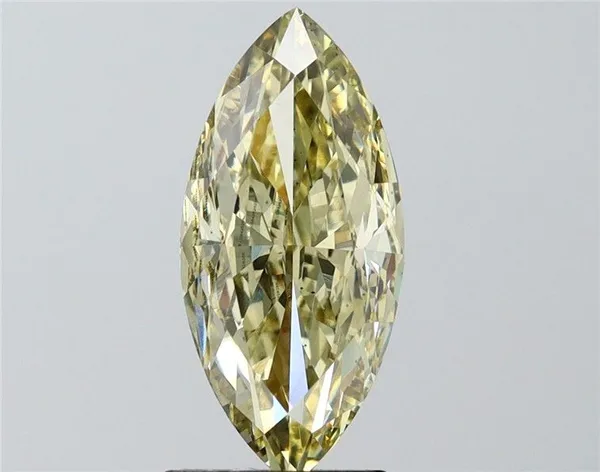 3ct MARQUISE Fancy Light Yellow VS2 Coloured Lab diamond
