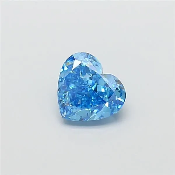 1.07ct HEART Fancy Vivid Blue VS1 Coloured Lab diamond