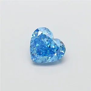1.07ct HEART Fancy Vivid Blue VS1 Coloured Lab diamond